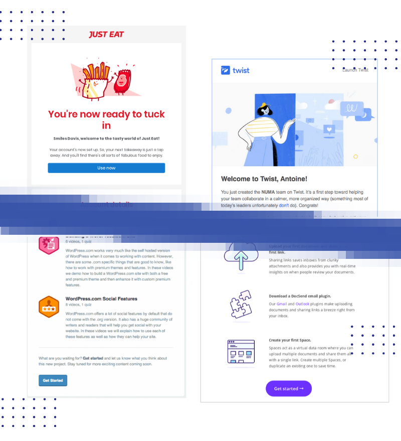 Activate customers and leads through welcoming and education email series.